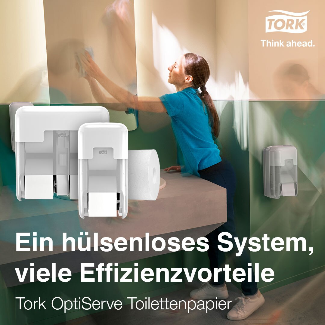 Tork OptiServe Toilettenpapier – hülsenloses System