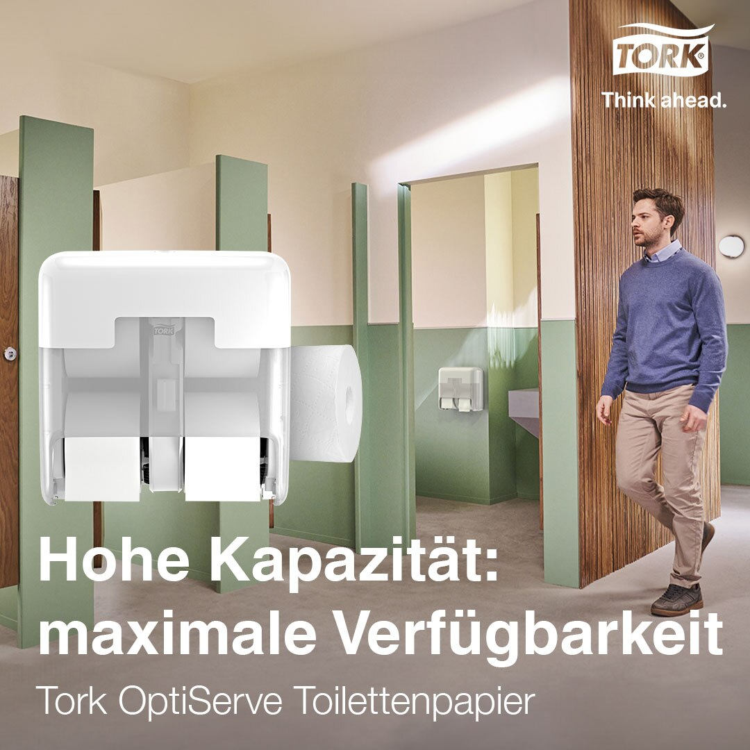 Tork OptiServe Toilettenpapier – hohe Kapazität